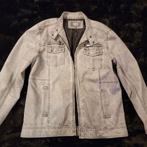 Mens BKE Athletic Fit Faux Leather Jacket
